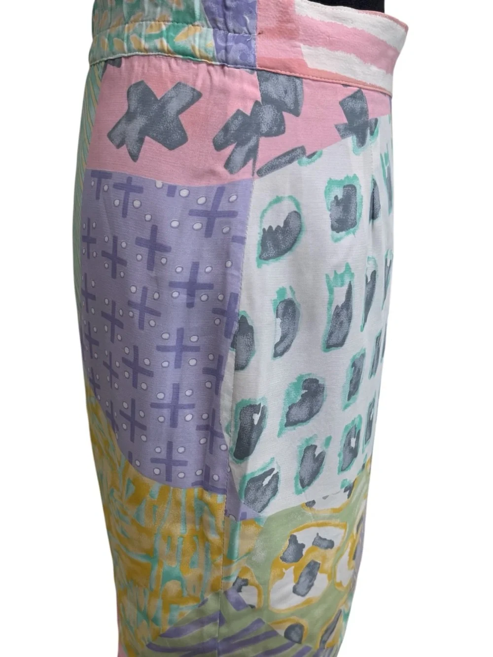 Vintage Platinum by Dorthy by Schoelen Abstract Pastels Pencil Skirt